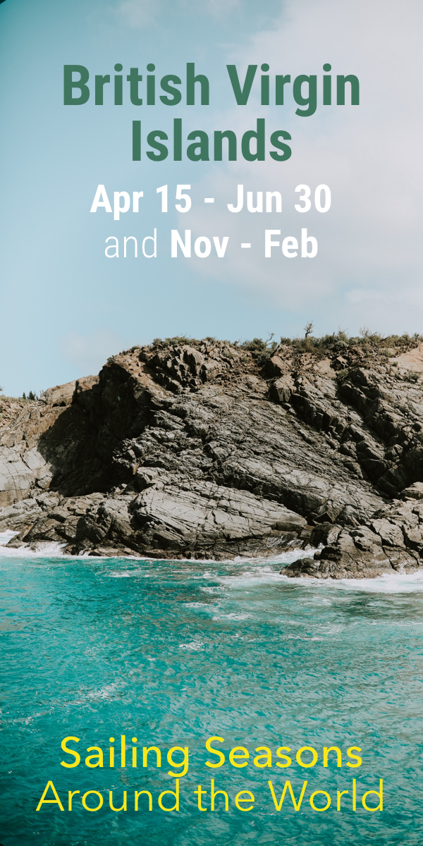 Pinterest image for The Sailing Seasons Around the World (with Map)